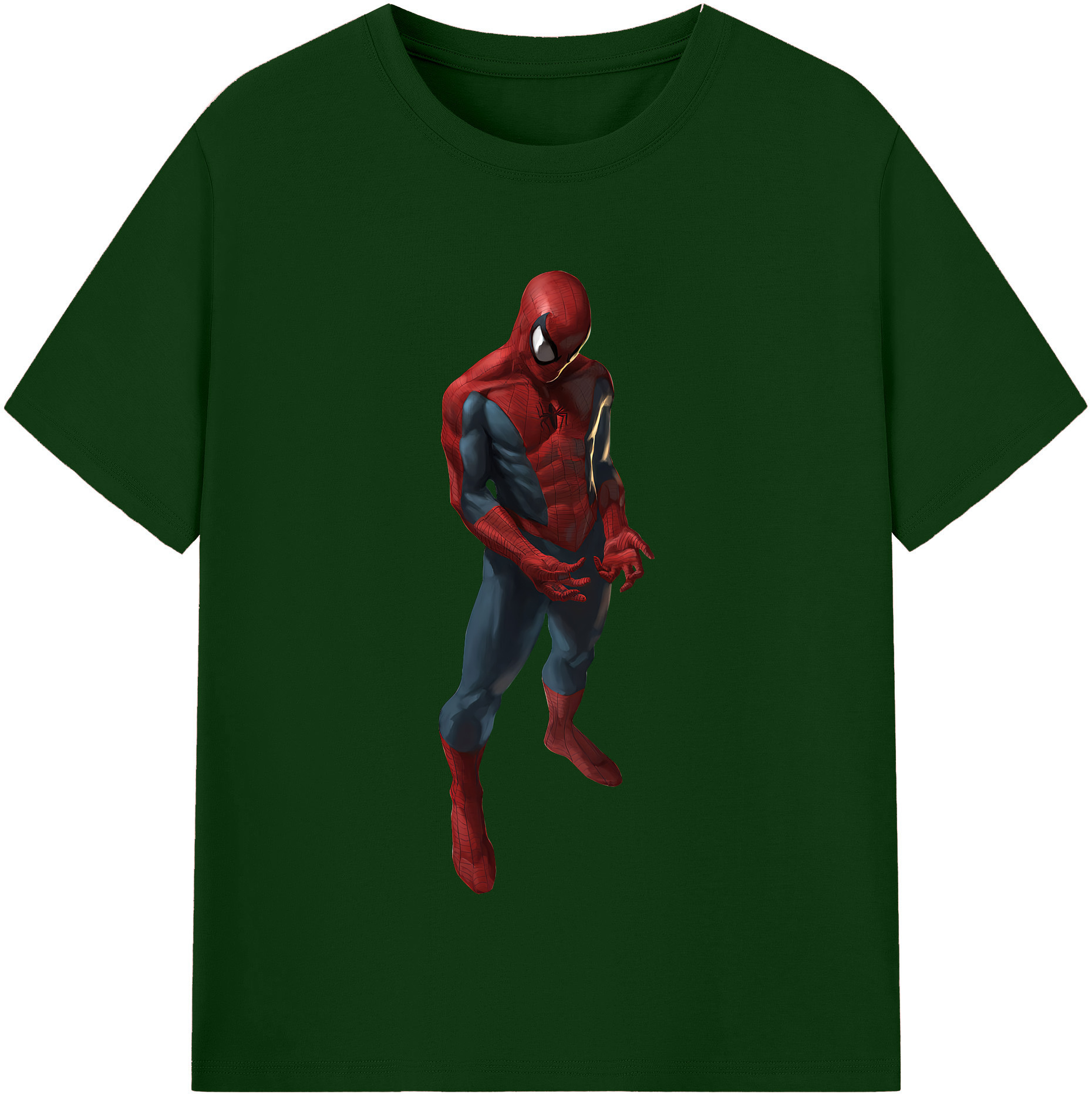 （画像用） Spider Man スパイダーマン 綿100％半袖Tシャツ（フロントプリント）
